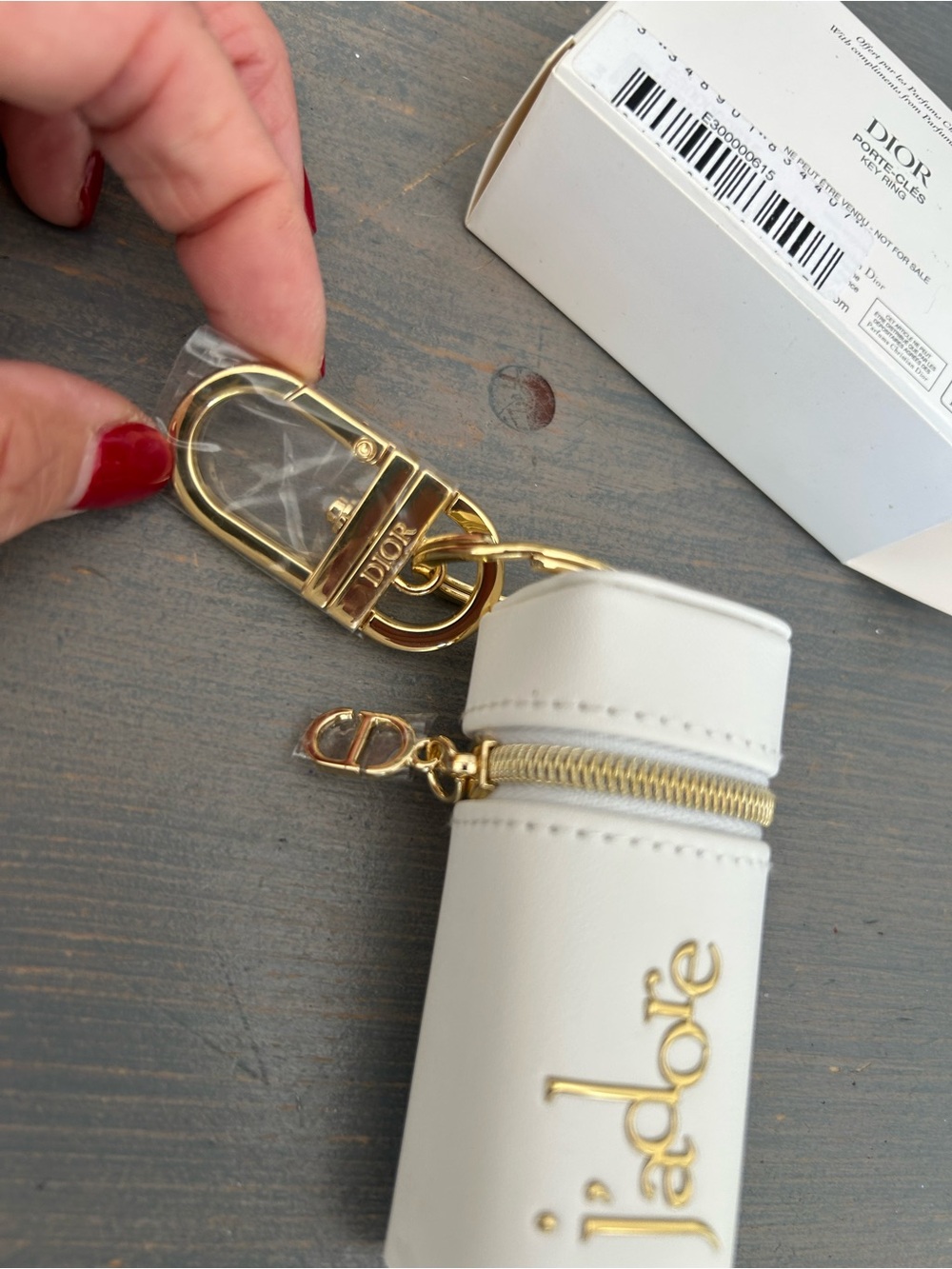 NEW Dior keychain & mini zip Jadore⭐️ - Picture 4 of 6
